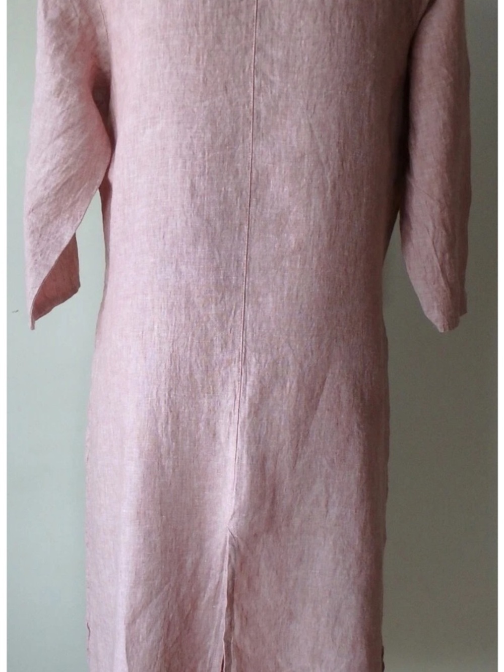 Flax Blush Pink Linen Dress SMALL - Picture 8 of 13
